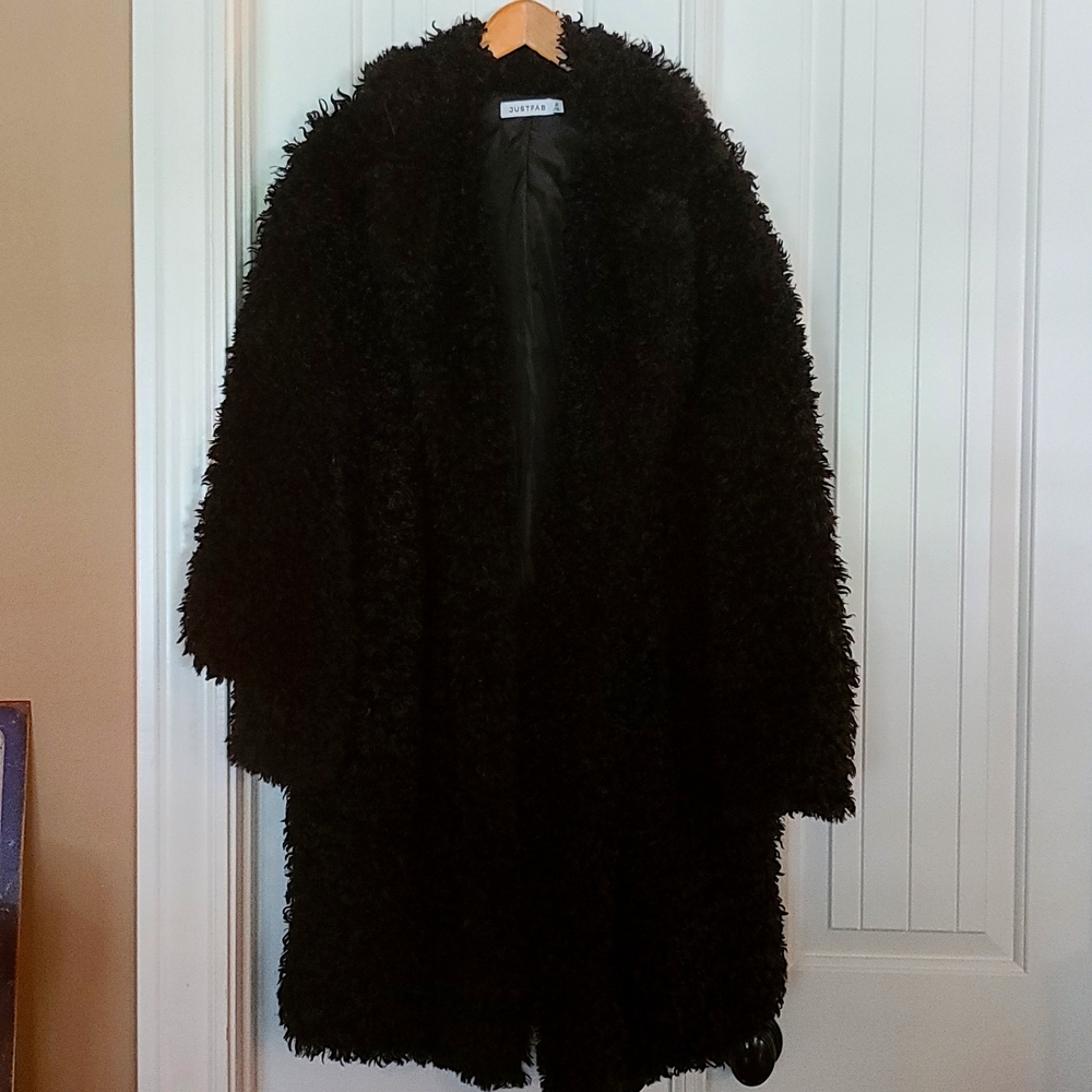 Brand New Black Teddy Coat - 2X